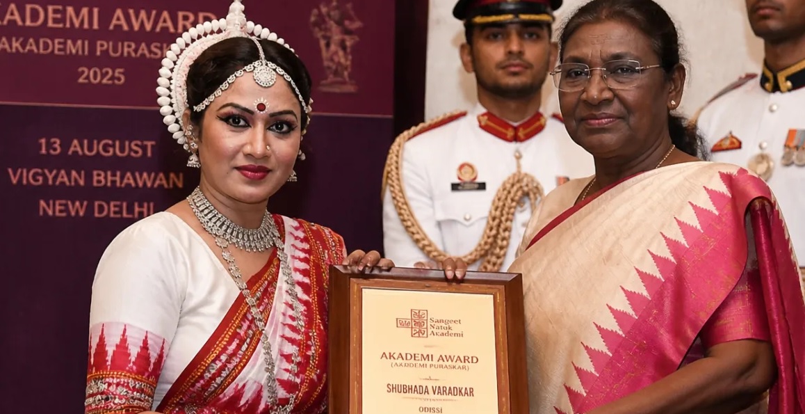 Sangeet Natak Akademi Award 2025 was conferred on Odissi exponent Shubhada Varadkar